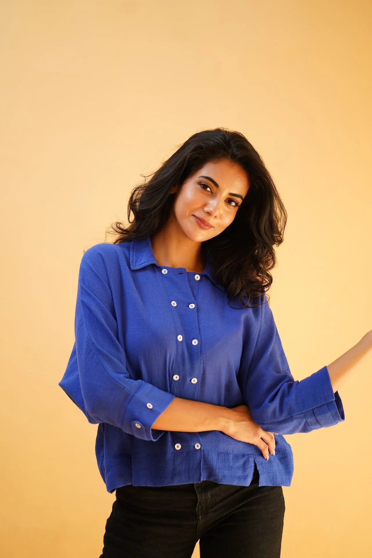 Blue Kimono Shirt