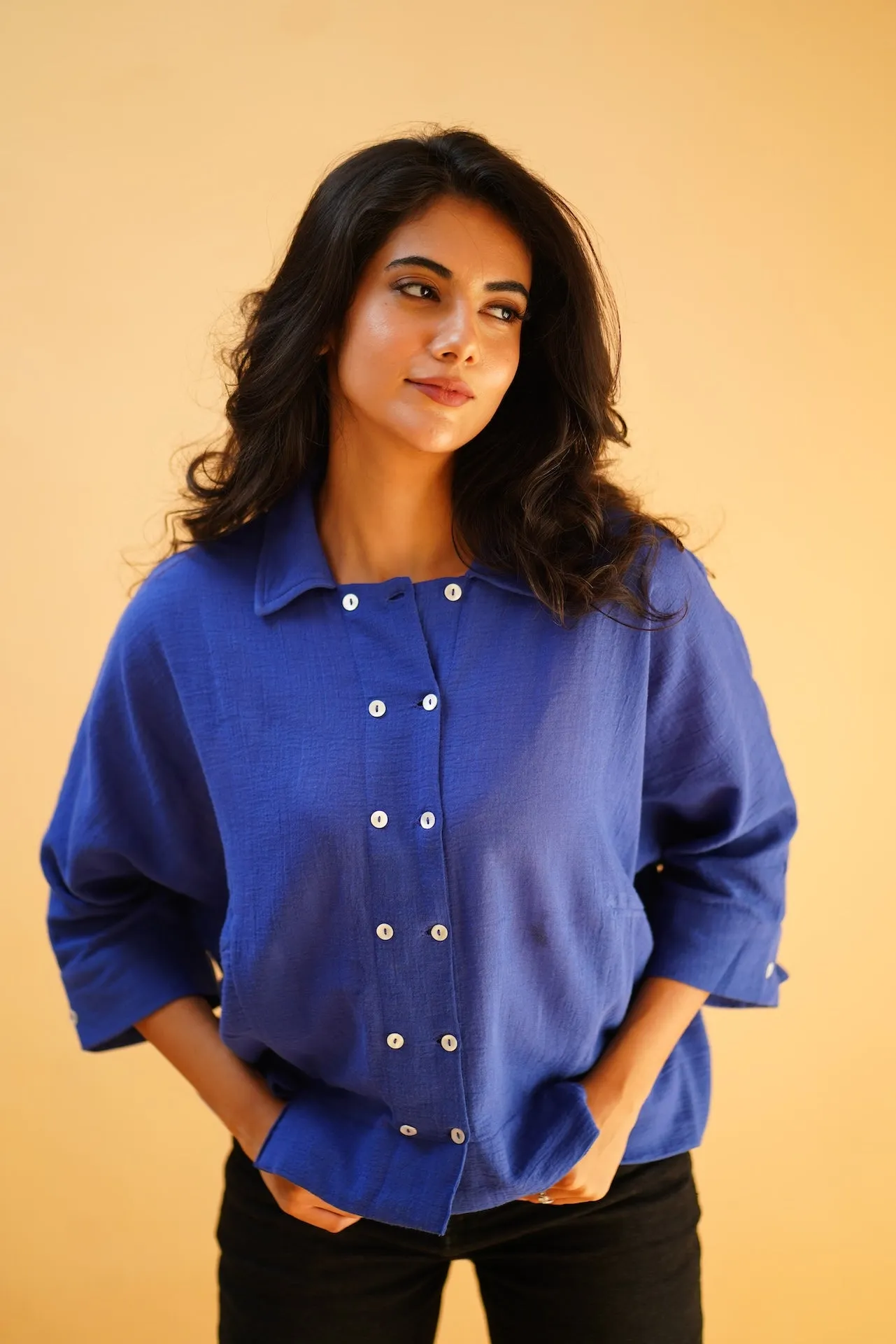 Blue Kimono Shirt