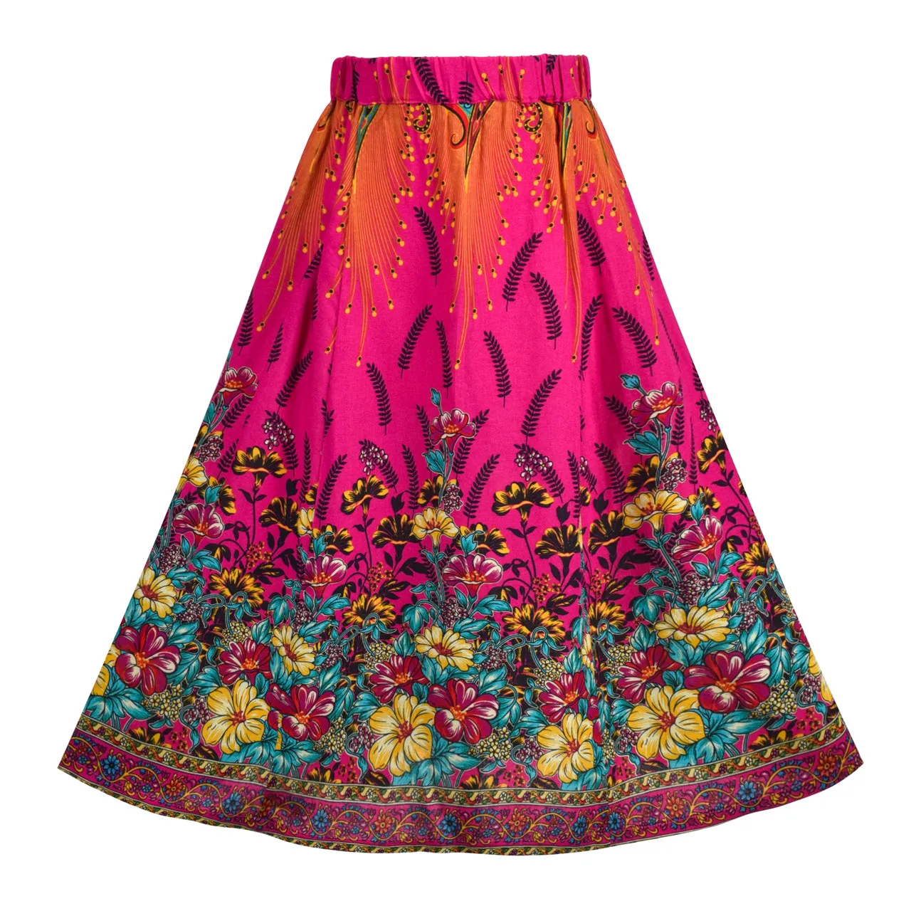 Bollywood India Girl Dress 2 Piece Floral Tassel Ethnic Size 6-12 Years