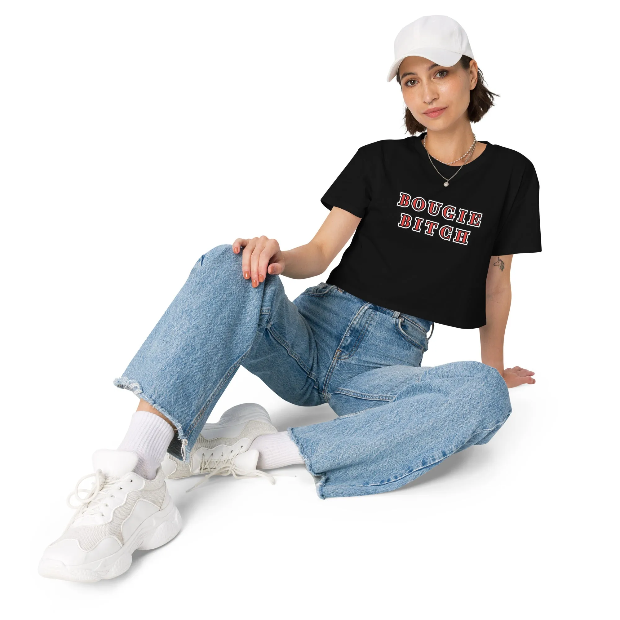 Bougie Bitch - Boxy Cropped Tee