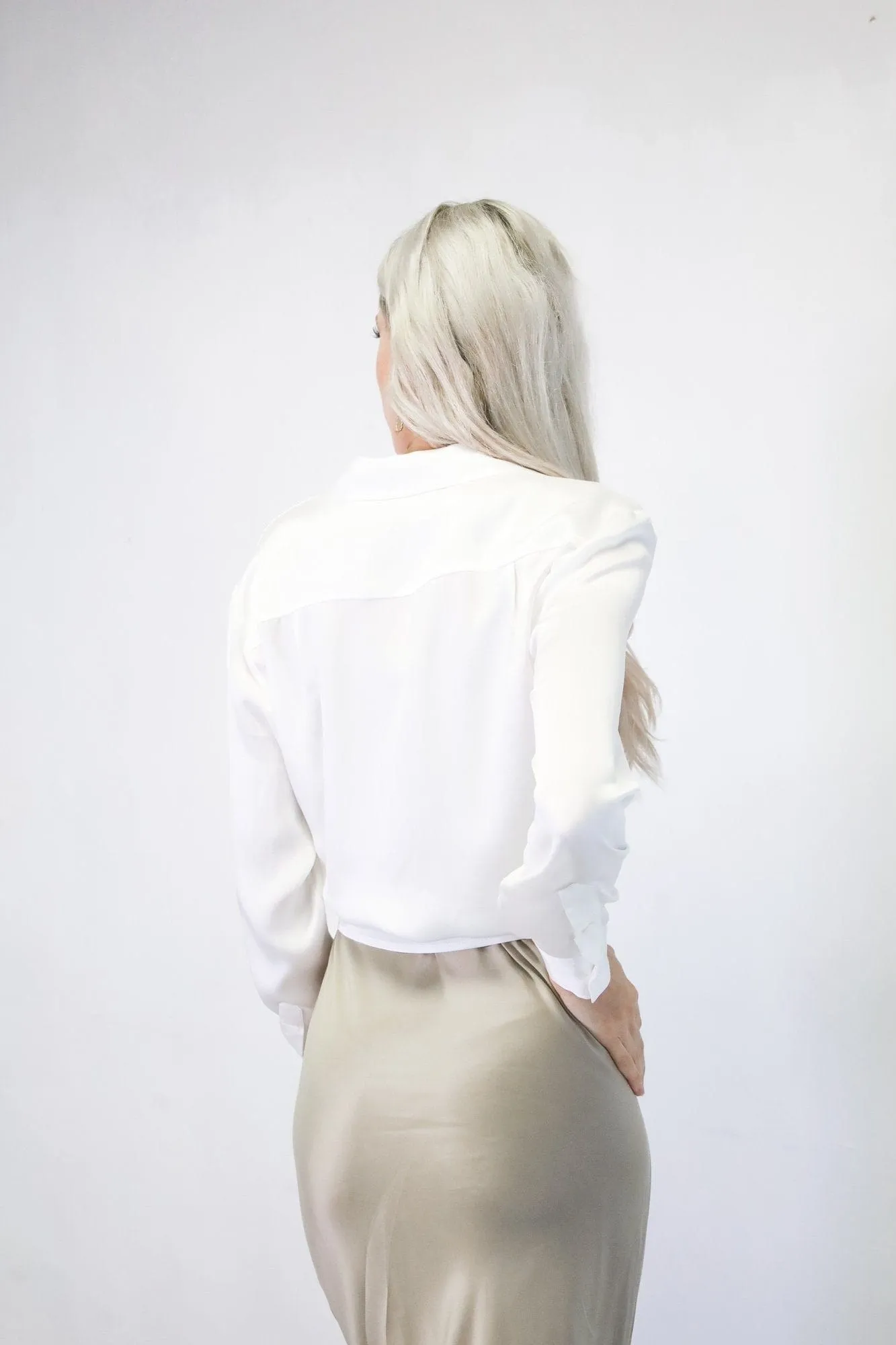 Boyfriend Silk Utility Shirt