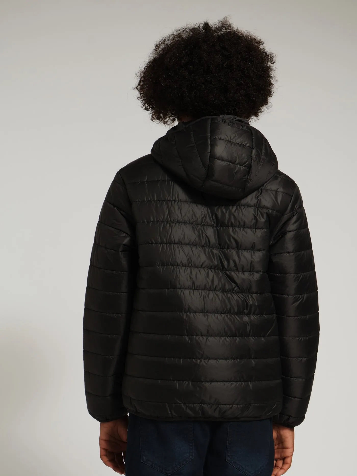 Boys Puffer Jacket - Black