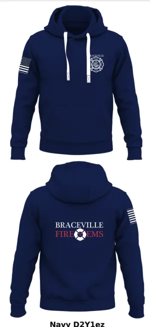 Braceville Fire Protection District Store 1  Core Men's Hooded Performance Sweatshirt - D2Y1ez