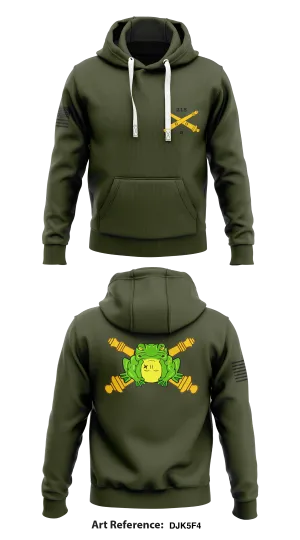 Bravo Battery 2-218th FA  Core Men's Hooded Performance Sweatshirt - Djk5F4