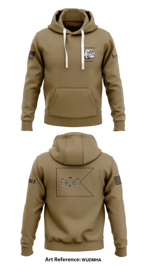 Bravo Company 1-61 Infantry Store 1  Core Men's Hooded Performance Sweatshirt - WuDmha