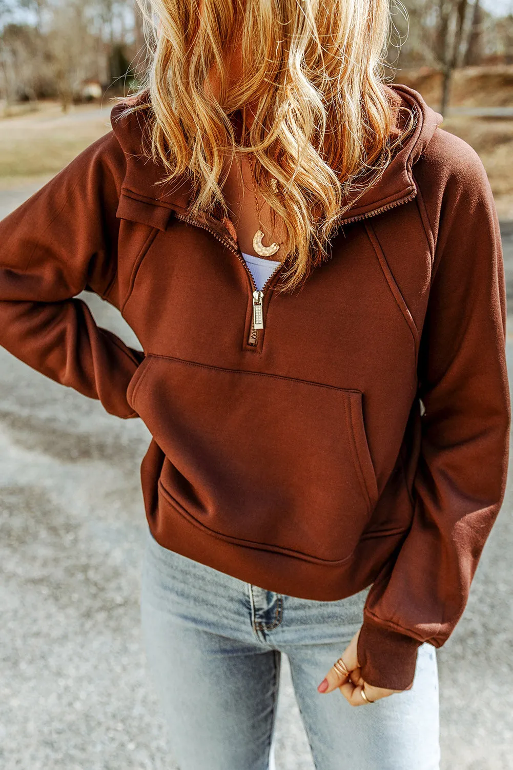 Brown Hooded sweater