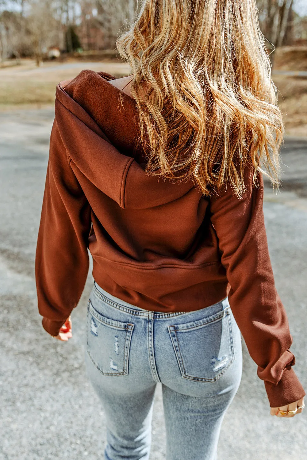 Brown Hooded sweater