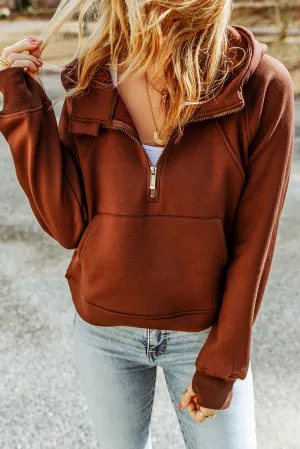 Brown Hooded sweater