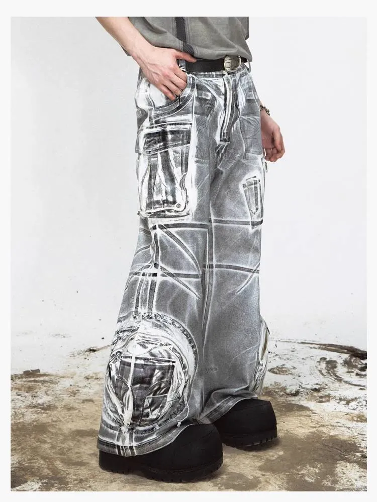 brush color wide leg jeans