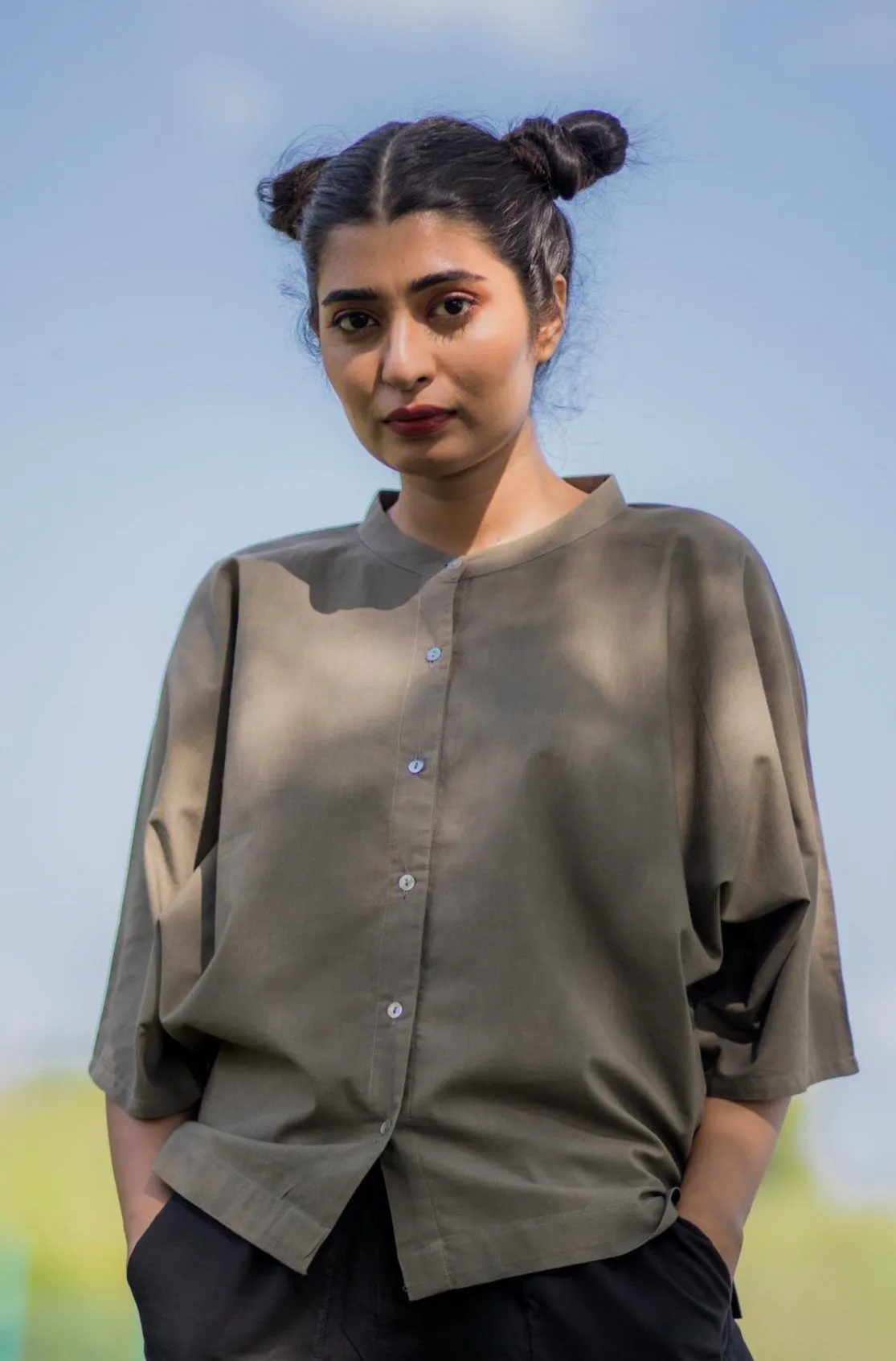 Burnt Ash Boxy Shirt