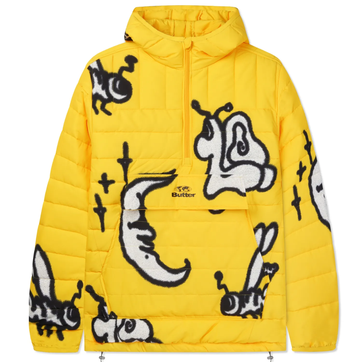 Butter Goods Critter Puffer Anorak Jacket | Yellow