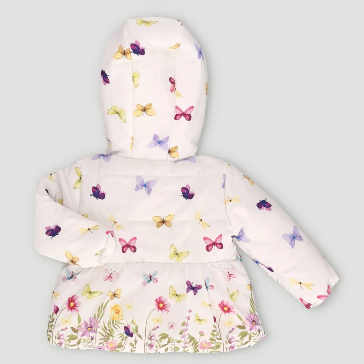 Butterfly Puffer Jacket - Cream