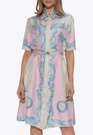 Cameo Silk Shirt Dress