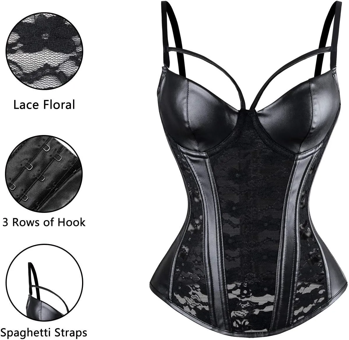 Charmian Steampunk Gothic Lace Corset