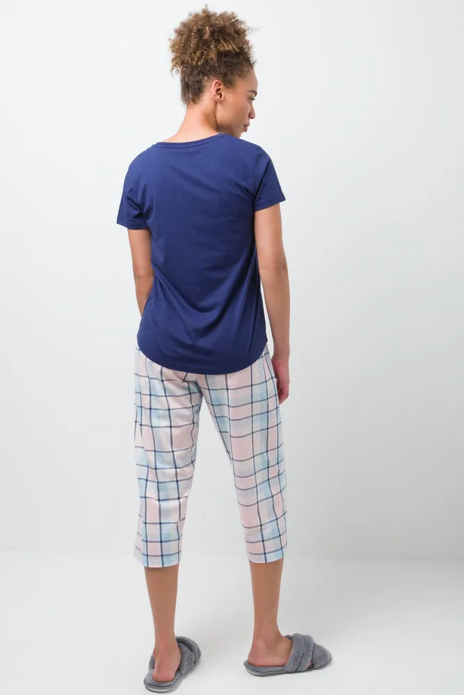 Check Capri Navy