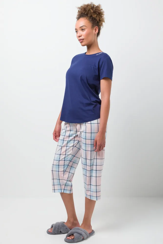 Check Capri Navy