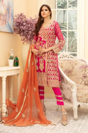 Chiffon Agnrakha Style Party Wear #Y6075