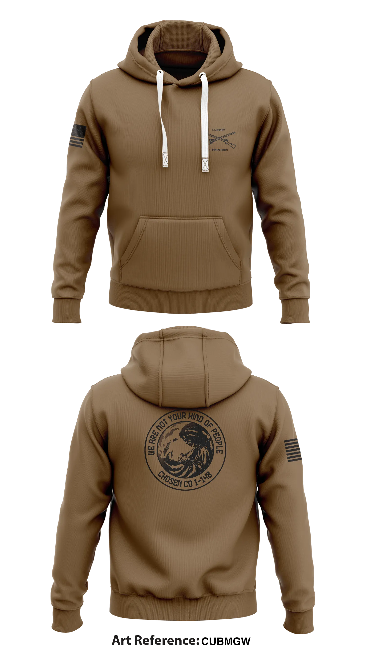 Chosen 1-148 Infantry Store 1  Core Men's Hooded Performance Sweatshirt - CuBmGw