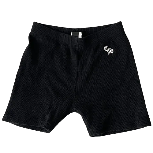 Chrome Hearts "Embroidered" Thermal Shorts Black