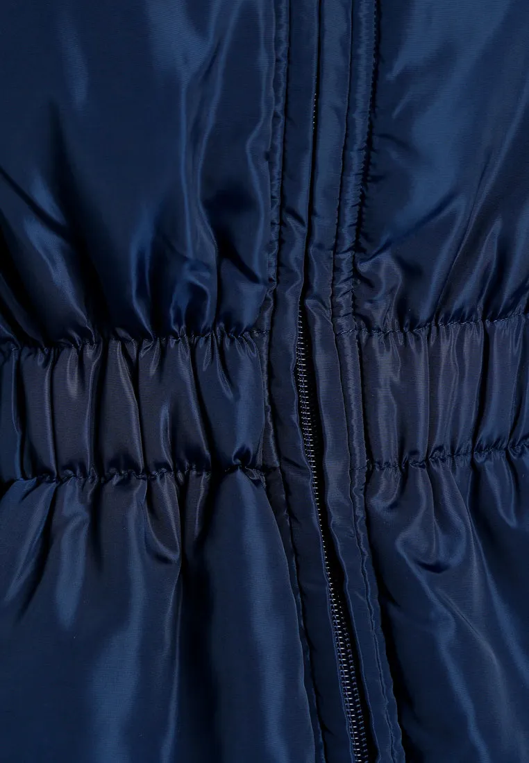 Cinched Waist Puffer Jacket By RUW