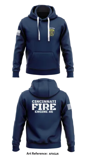 Cincinnati Fire Department Store 1  Core Men's Hooded Performance Sweatshirt - aFAgj6