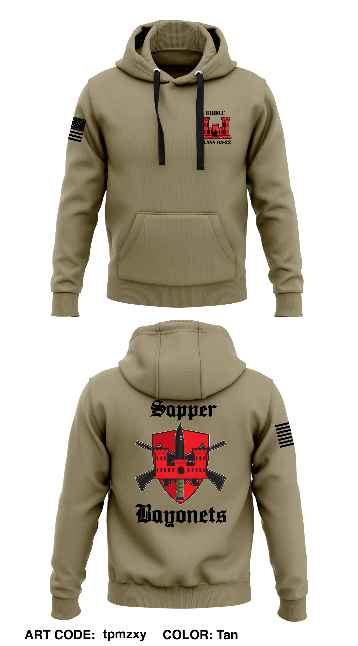 Class 3-23, B Co, 554 EN BN  Core Men's Hooded Performance Sweatshirt - tpmzxy
