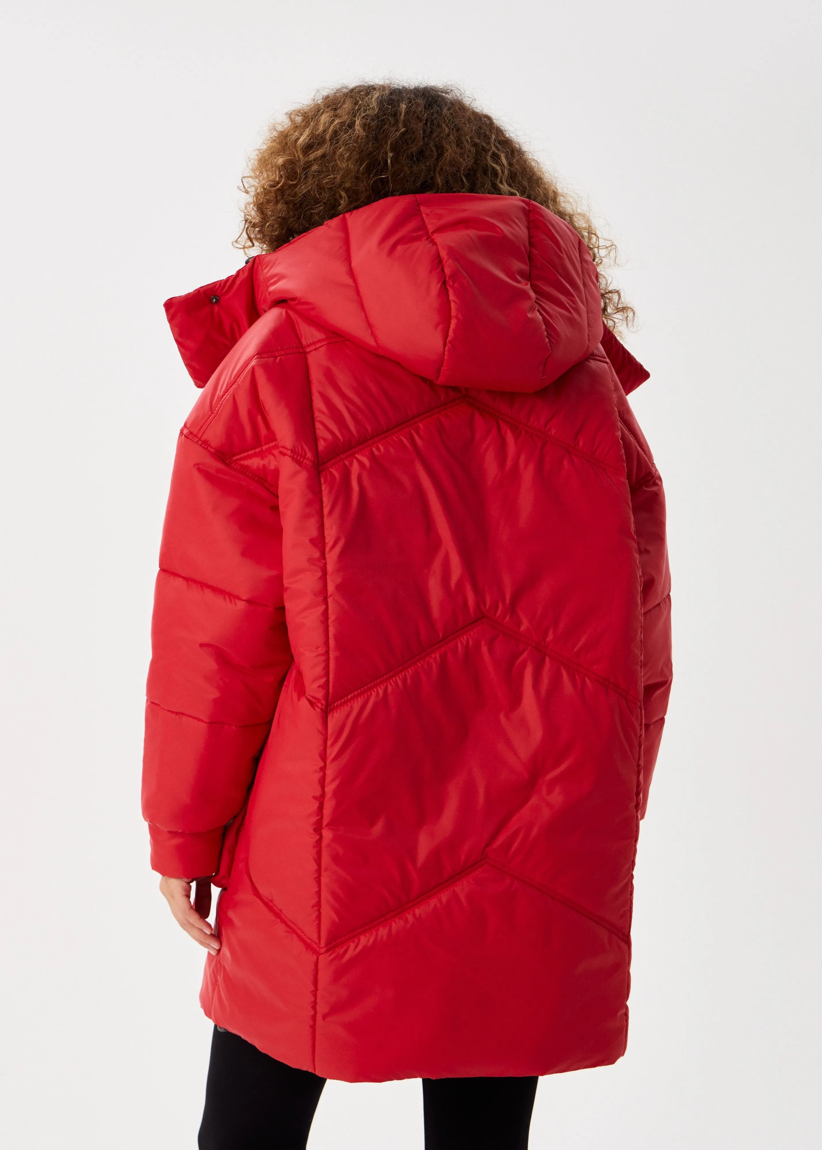 Classic Red Puffer Jacket for Women – Trendy & Warm Designs