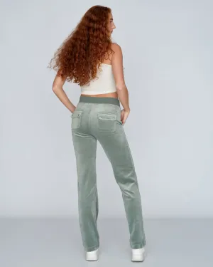 Classic Velour Del Ray Pant Chinois Green