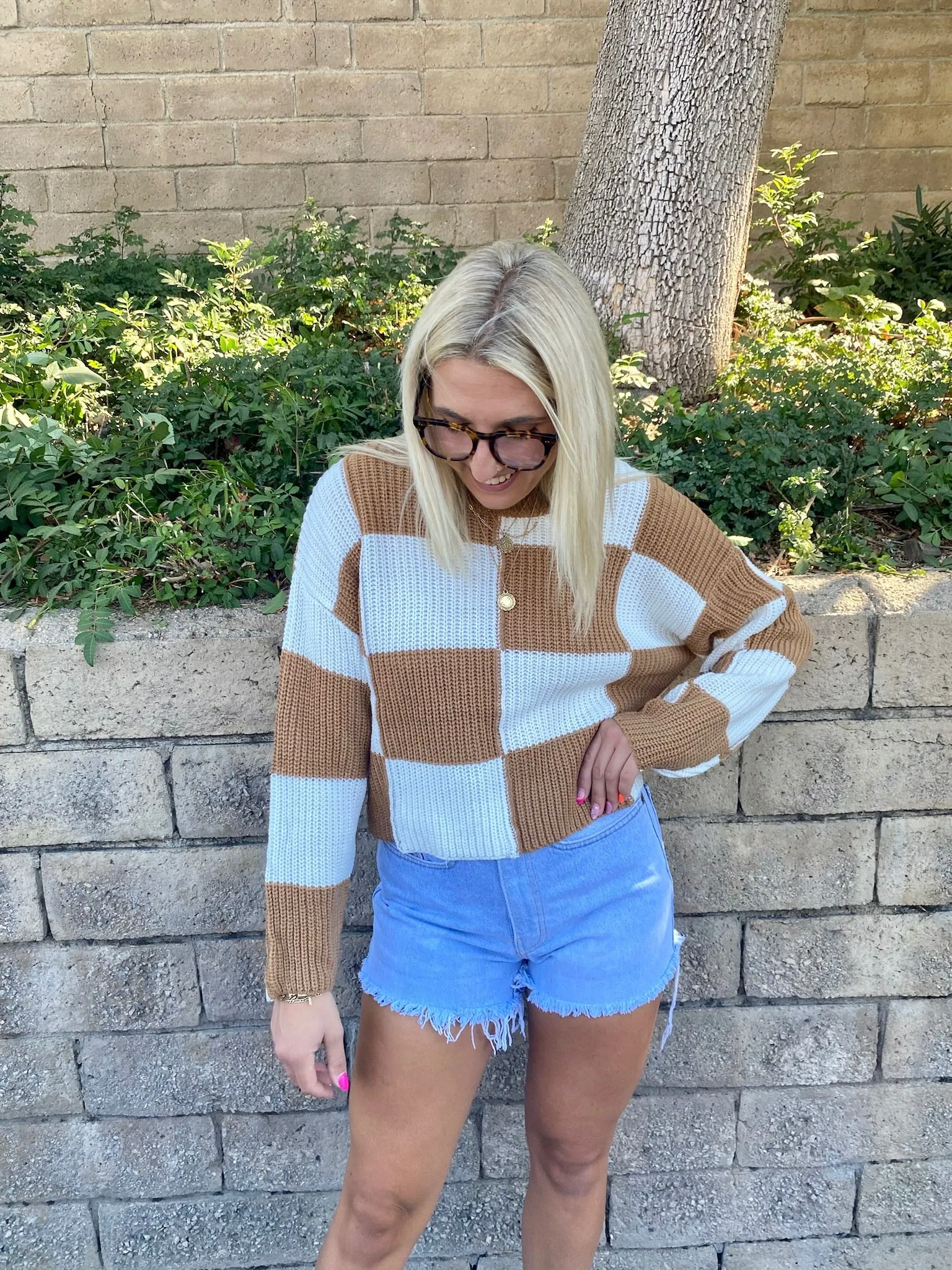 Classroom Diaries Sweater in Camel