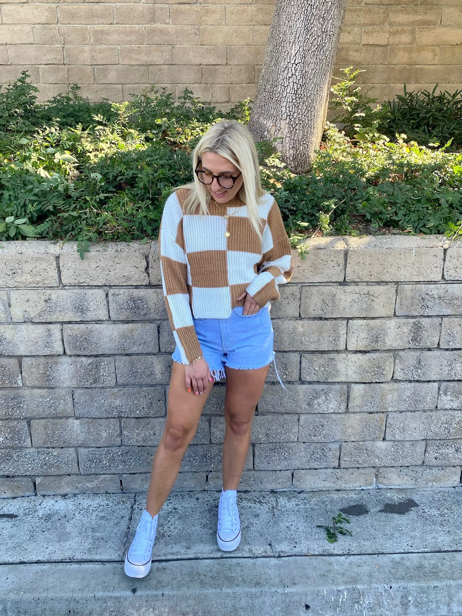 Classroom Diaries Sweater in Camel