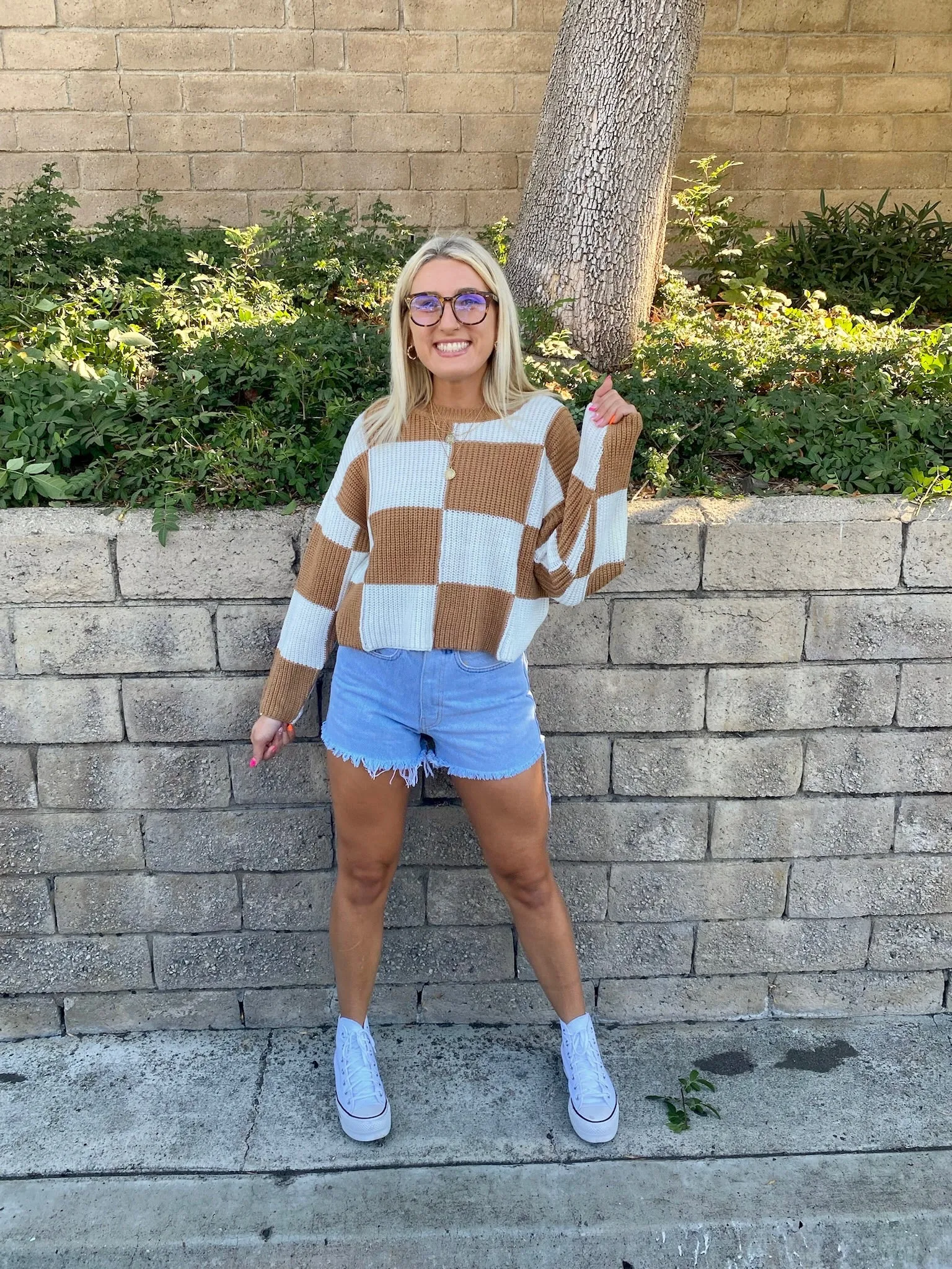 Classroom Diaries Sweater in Camel