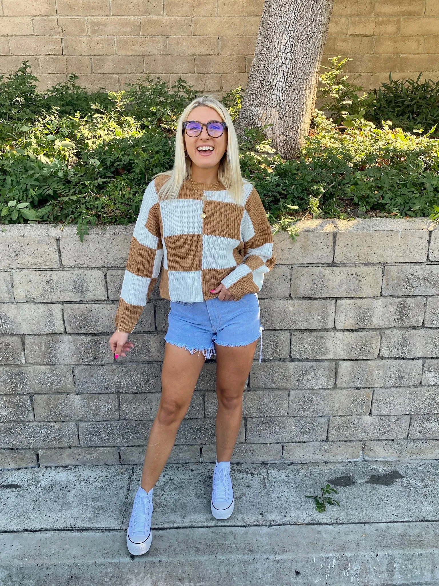 Classroom Diaries Sweater in Camel