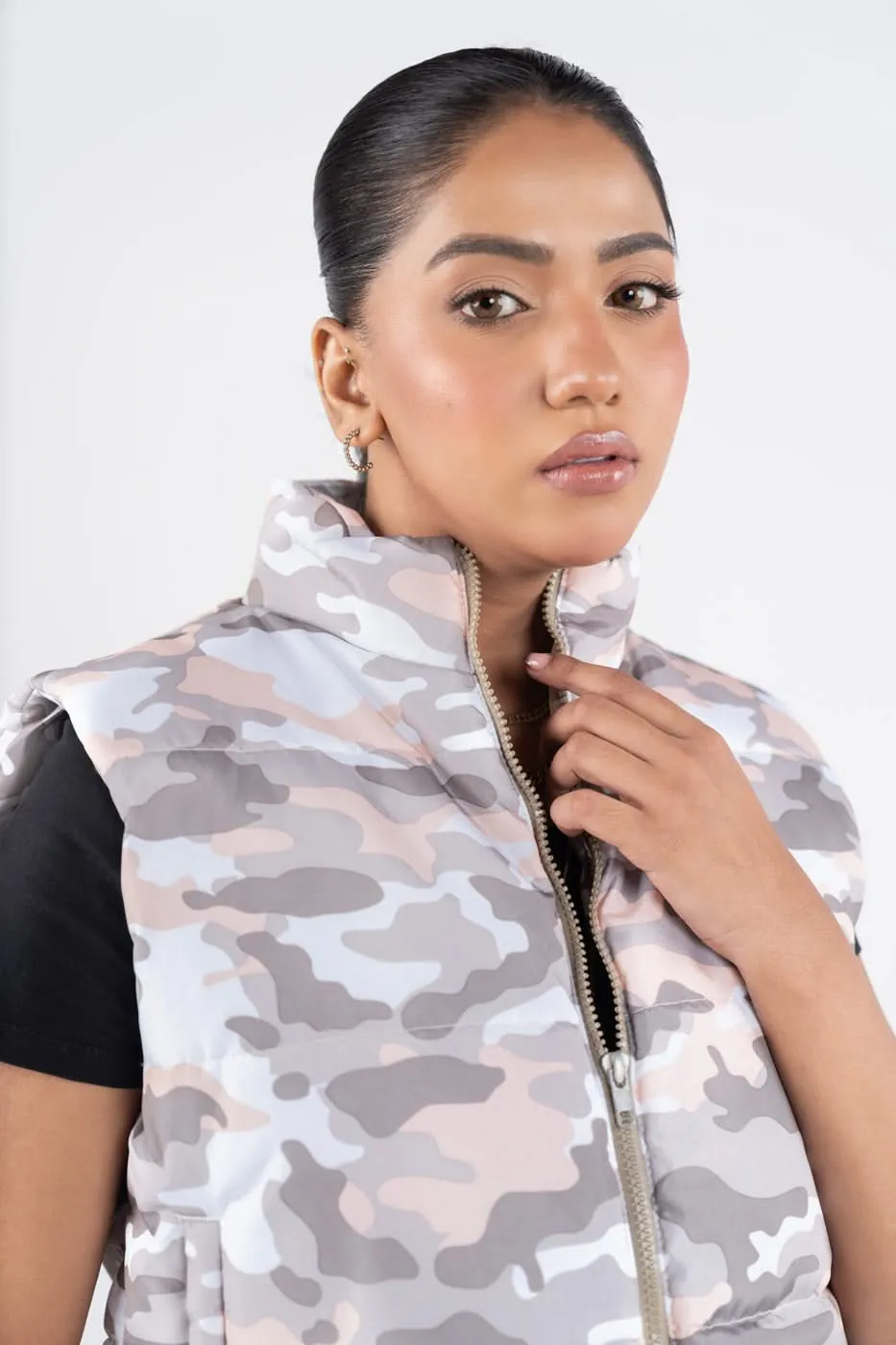 Coated Puffer  Jacket