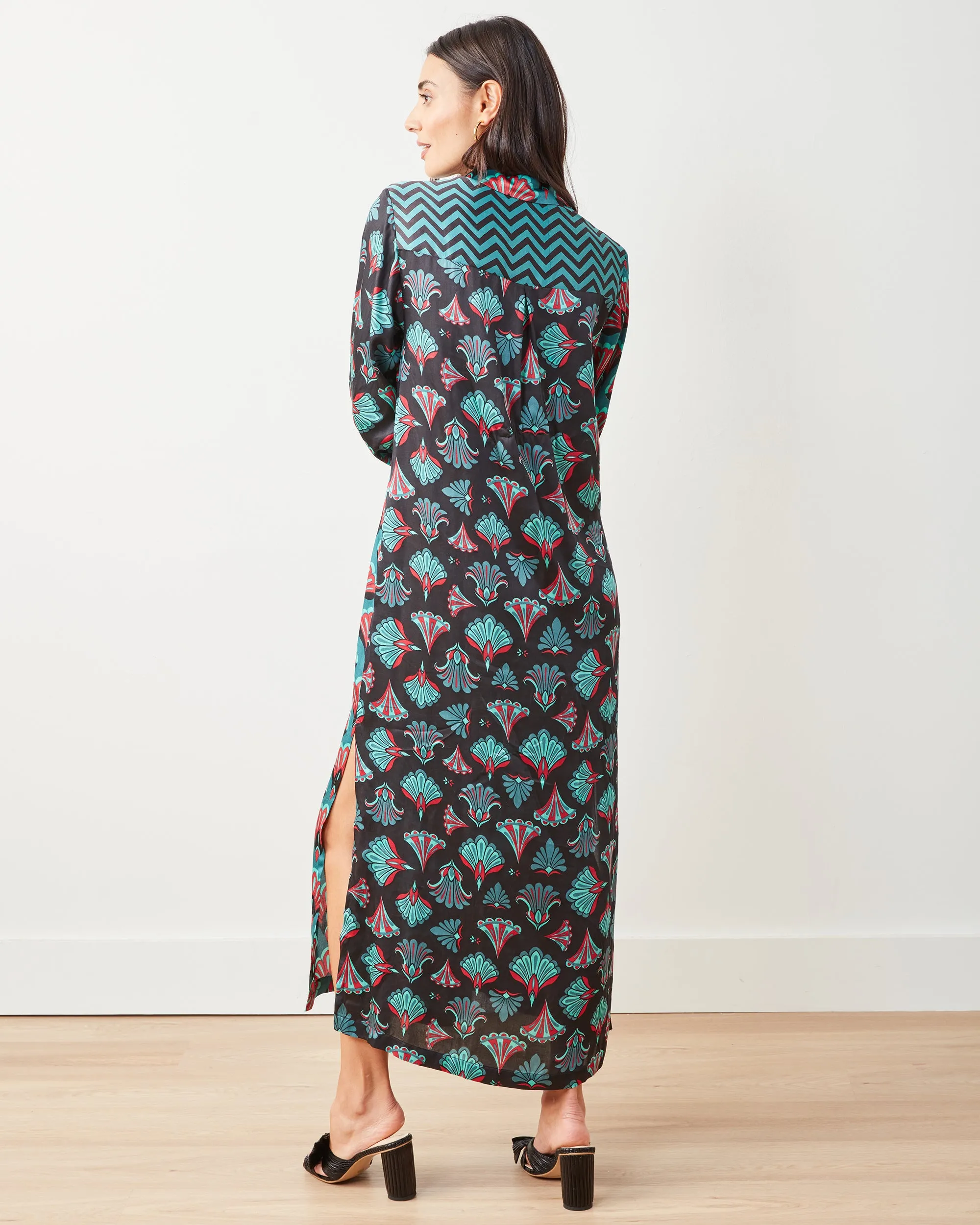 Cocktail Hour - Marianne Shirt Dress - Gatsby Green