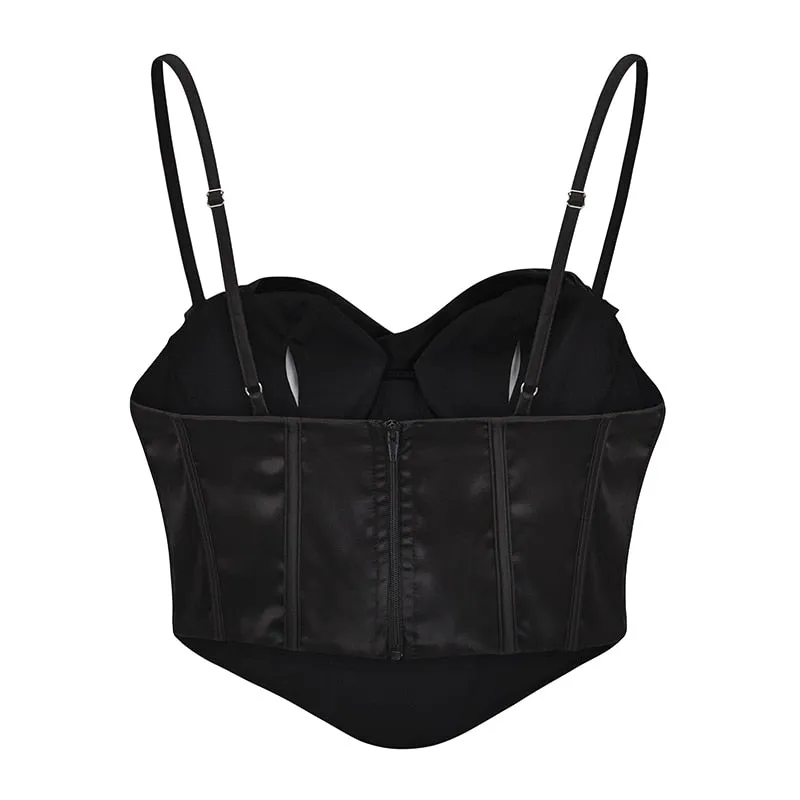 Collina Satin Corset Push-Up Top