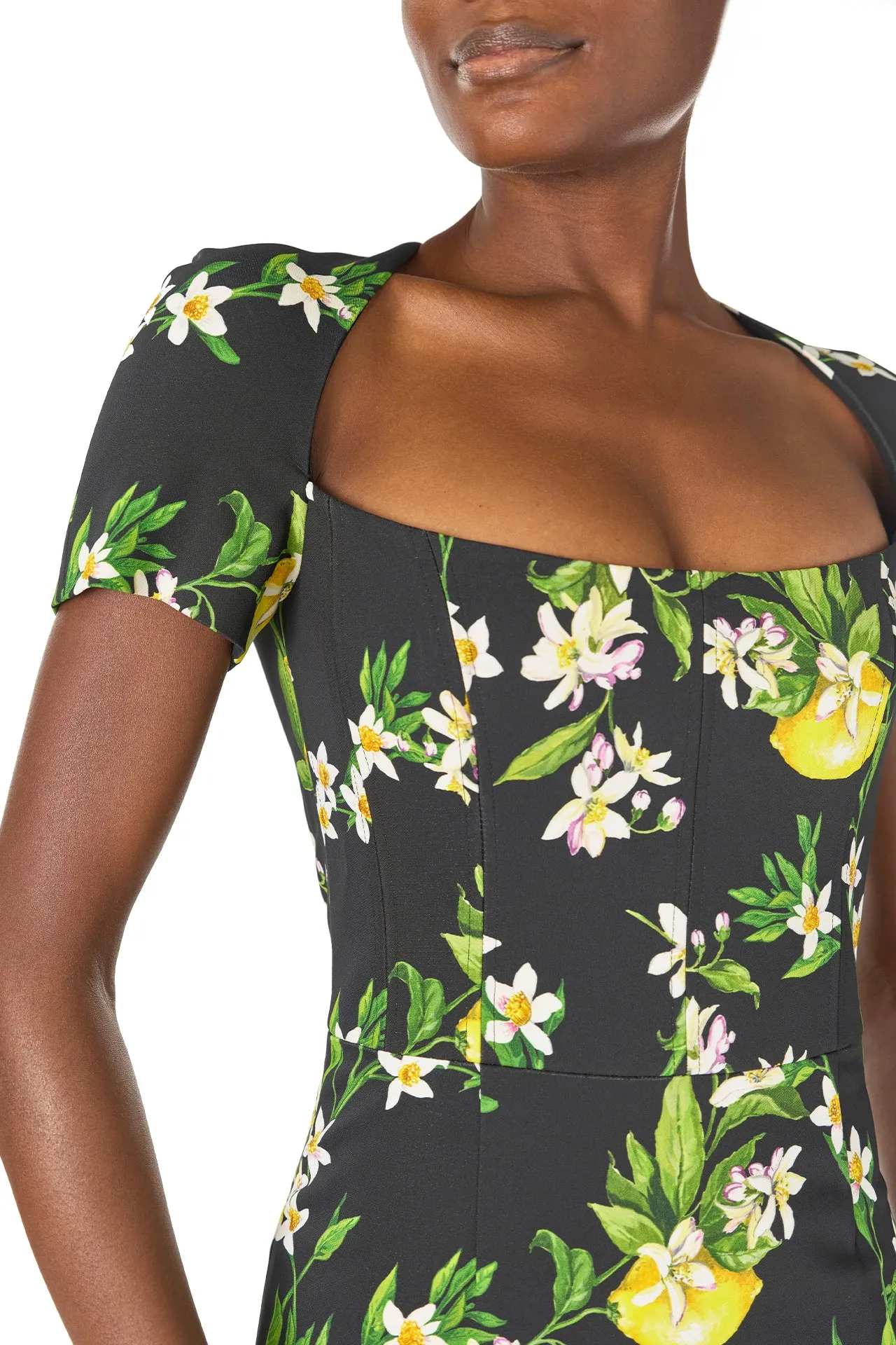 Corseted Short Sleeve Dress