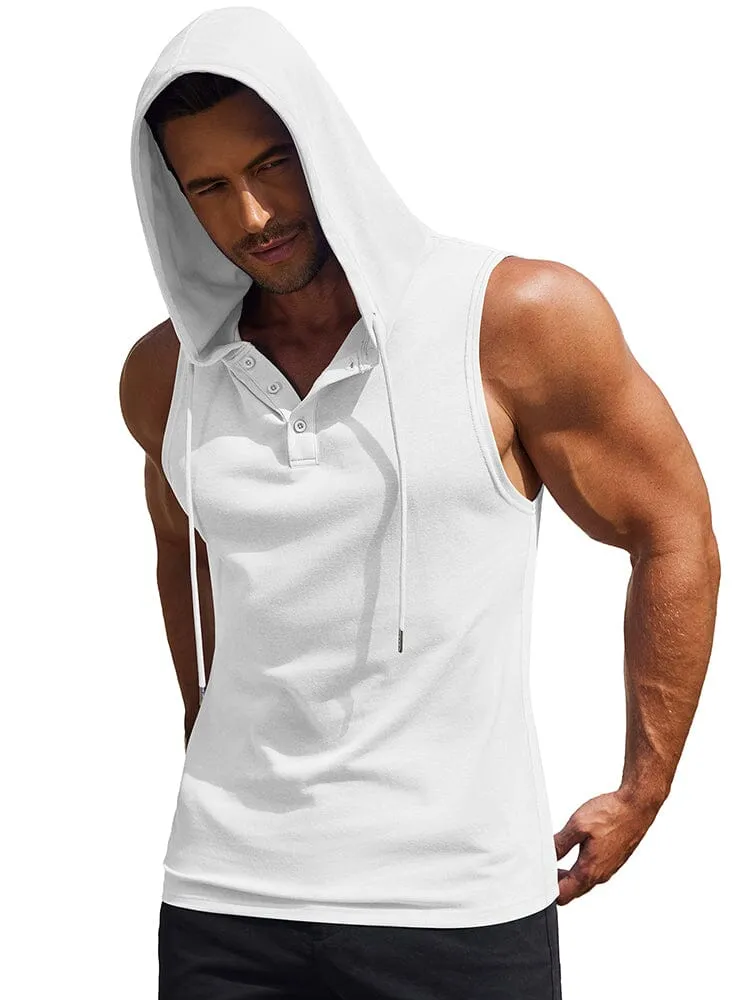 Cotton Hooded Tank Tops (US Only)