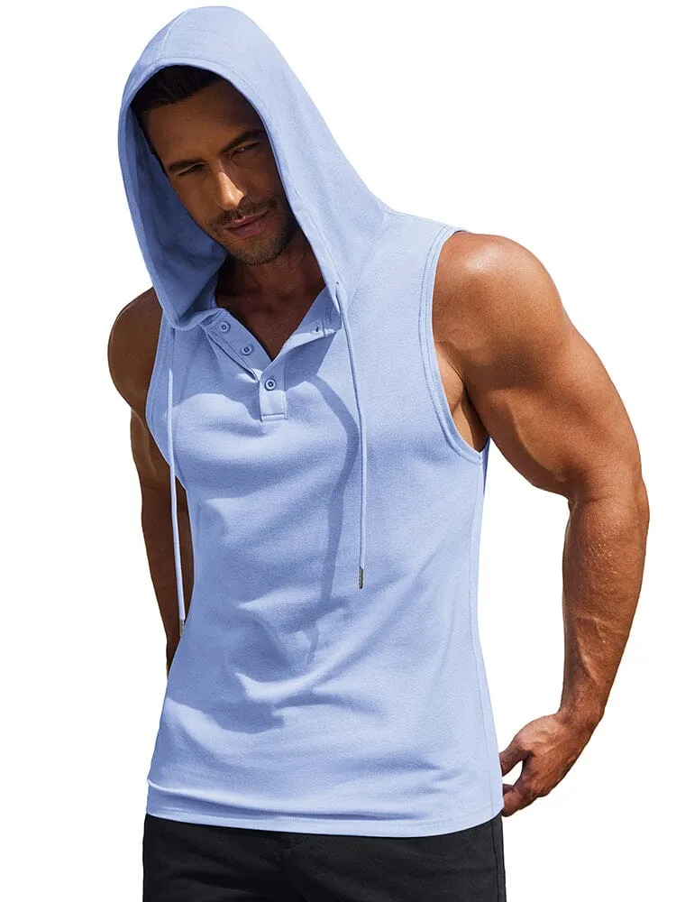 Cotton Hooded Tank Tops (US Only)