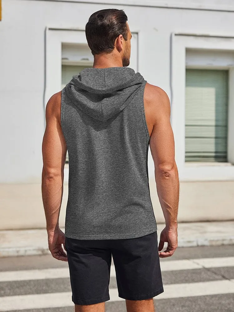 Cotton Hooded Tank Tops (US Only)