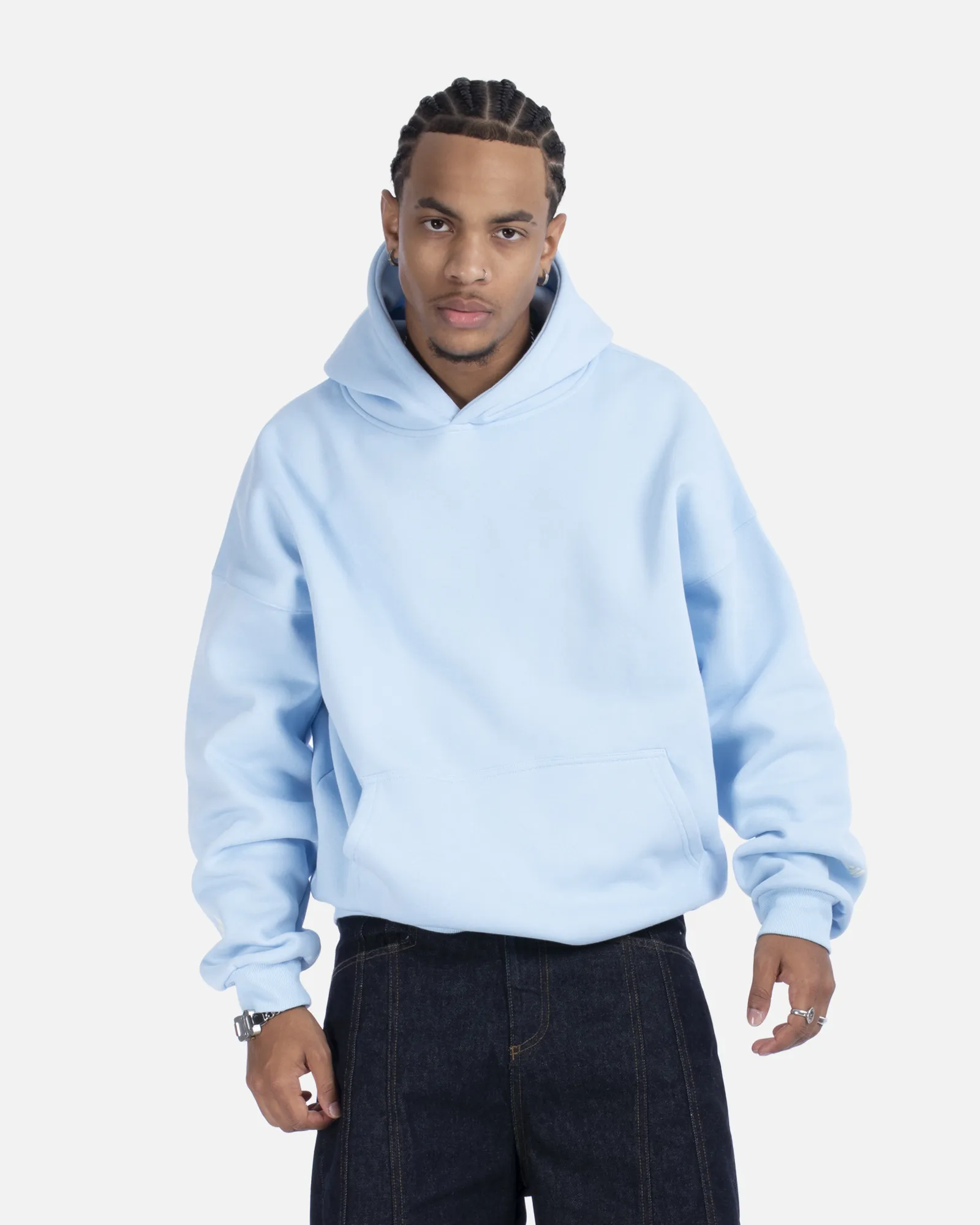 COURT BOXY HOODIE SKY BLUE