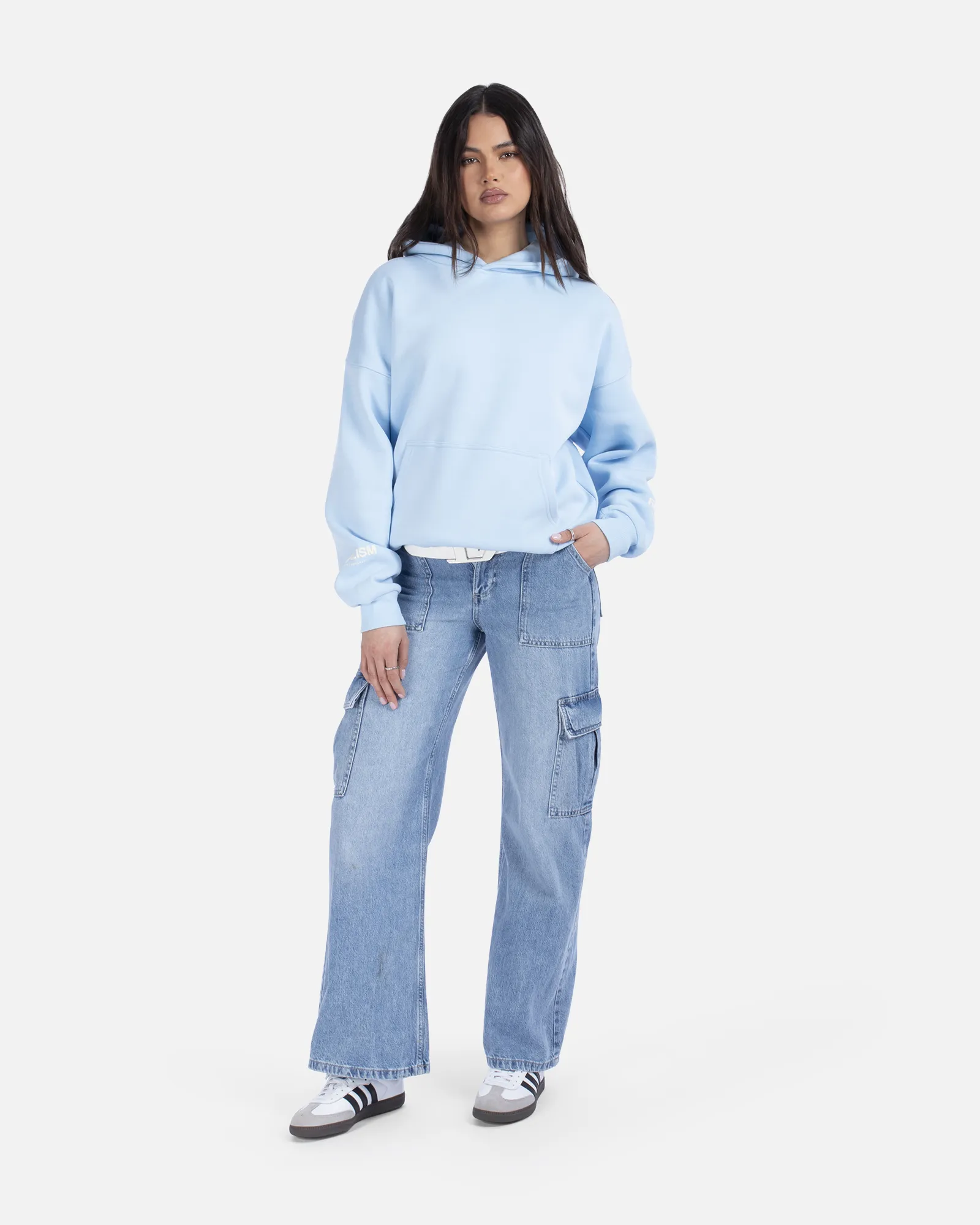 COURT BOXY HOODIE SKY BLUE