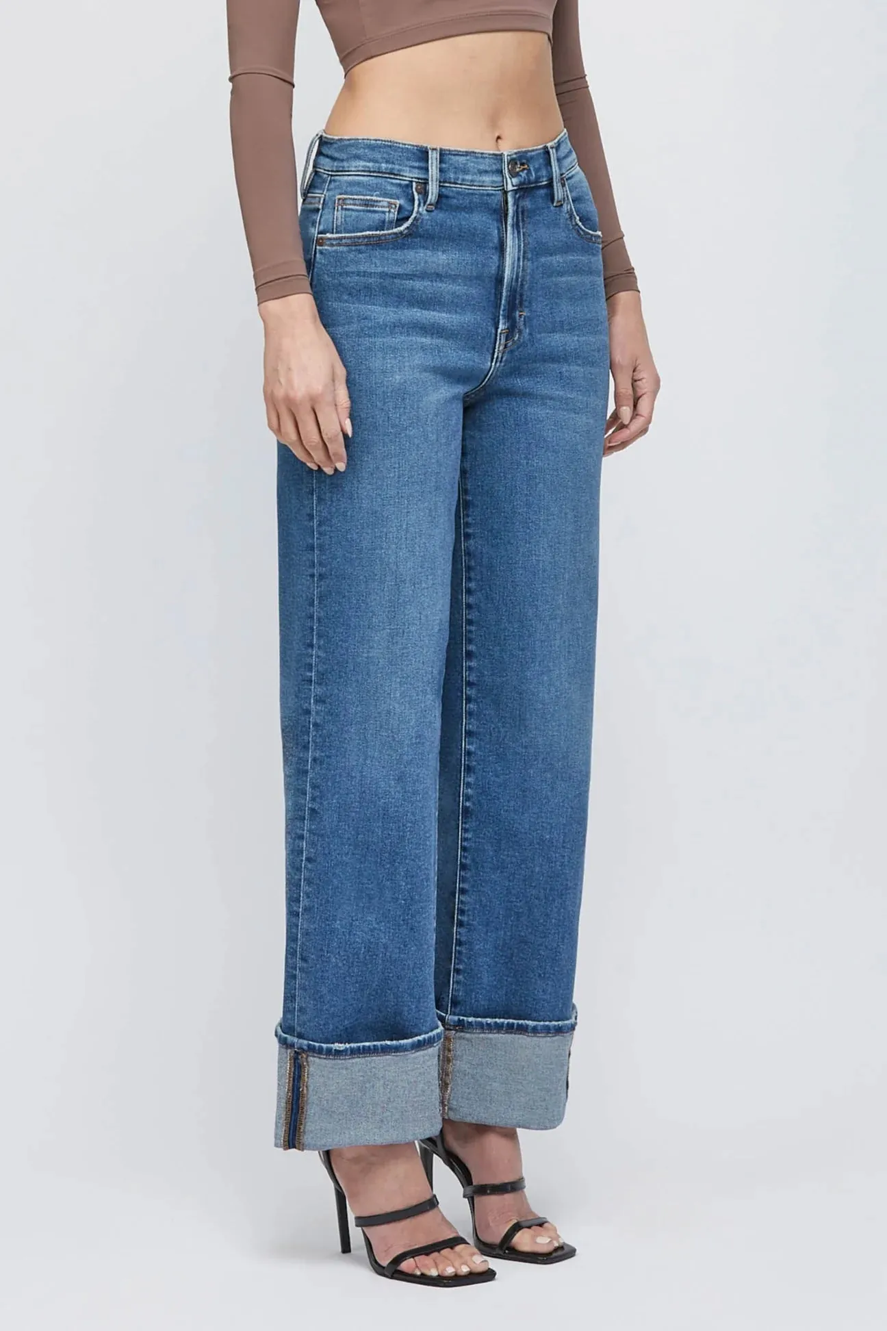 Cuffed Wide Leg