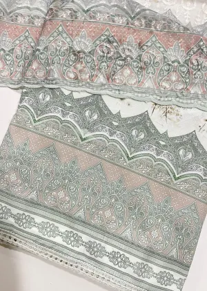 D436 - Green Unstitched Cotton Suit