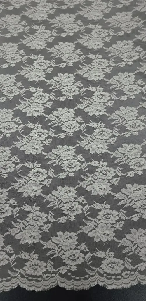 Dainty Floral Lace Silver