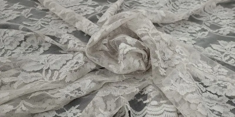 Dainty Floral Lace Silver