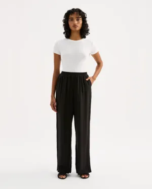 Dara Cupro Pants Black