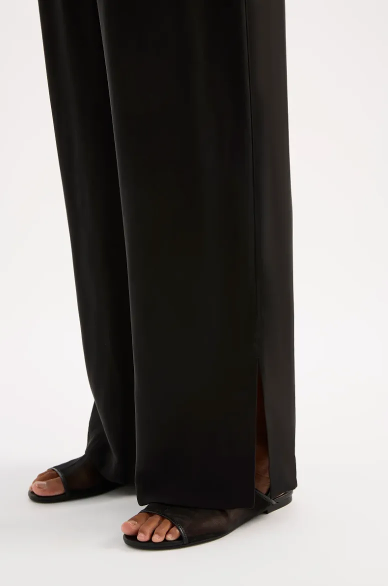 Dara Cupro Pants Black