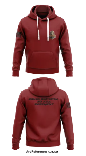 Delta Battery, 2D ADA Regiment Store 1  Core Men's Hooded Performance Sweatshirt - Gj4JSU