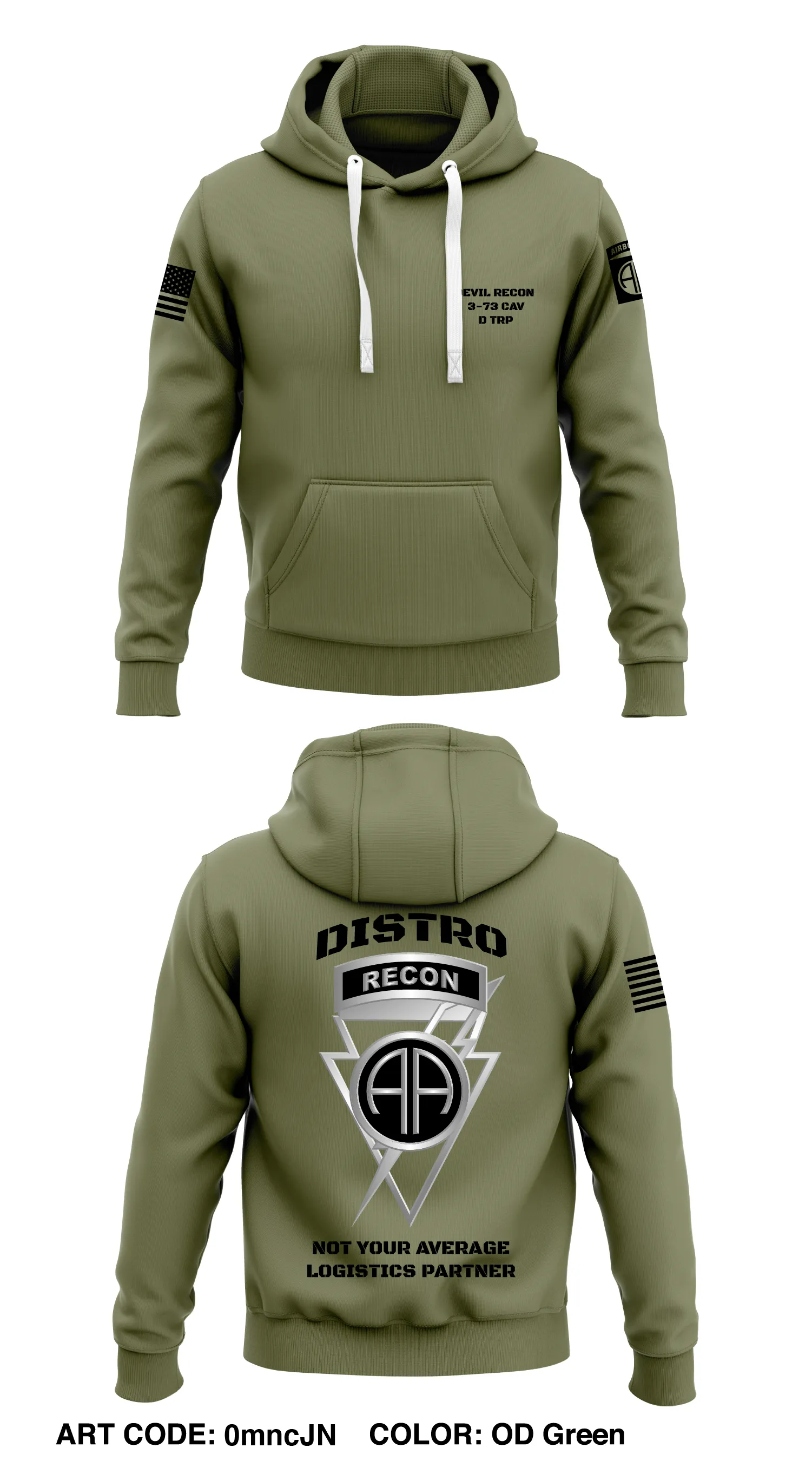 DEMON TRP, 3-73 CAVALRY SQUADRON Store 1  Core Men's Hooded Performance Sweatshirt - 0mncJN