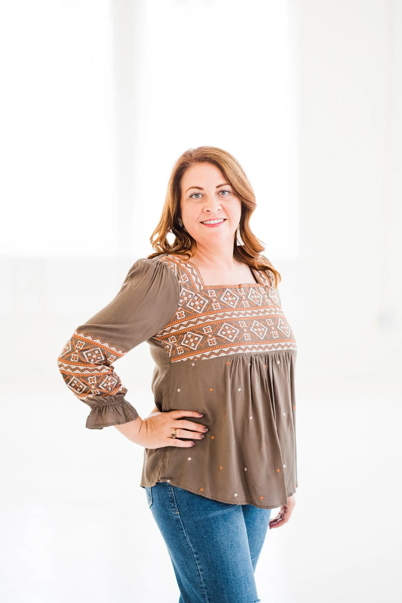 Denver Debut Embroidered Top